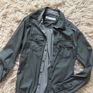 Buckle Men's Green Shirt